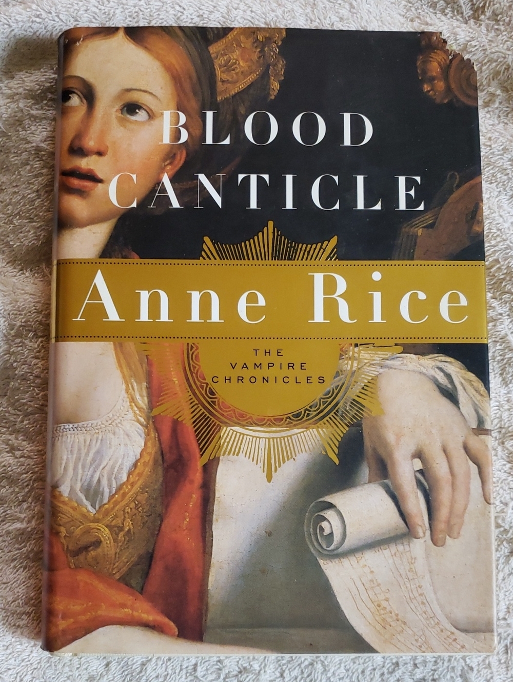 2003 First Edition - Blood Canticle Hardcover - Gold and Black Cover
